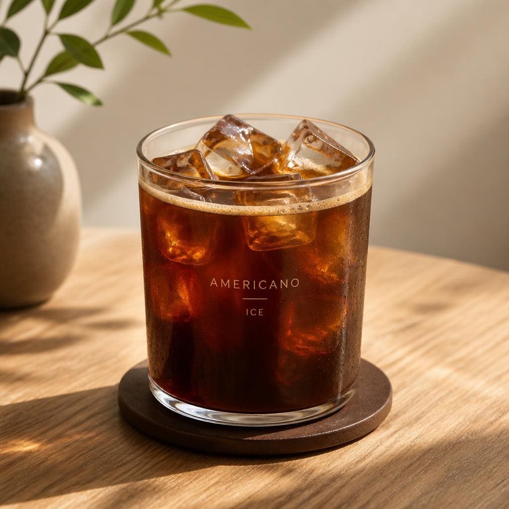 Americano Ice dari Menu Tujuh Satu Kopi